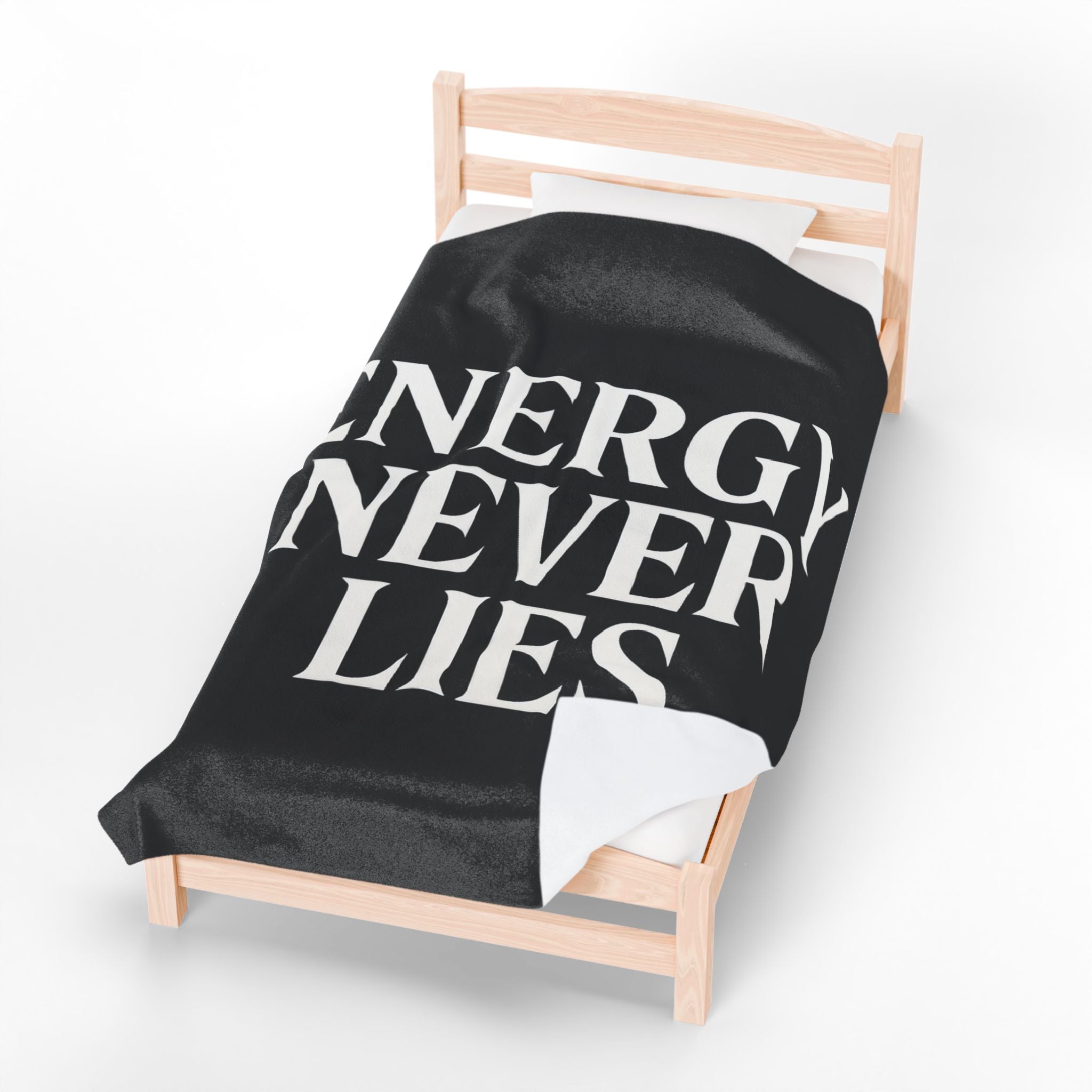 Energy Never Lies Throw Blanket