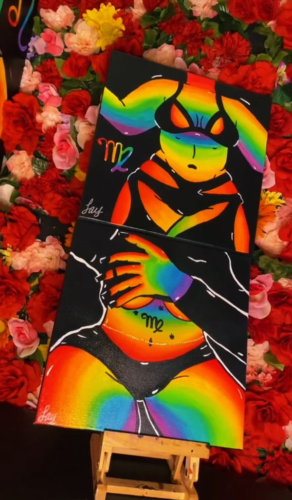Original Thermal Body Zodiac Artwork by Lay Simone | TheLaySimone.com